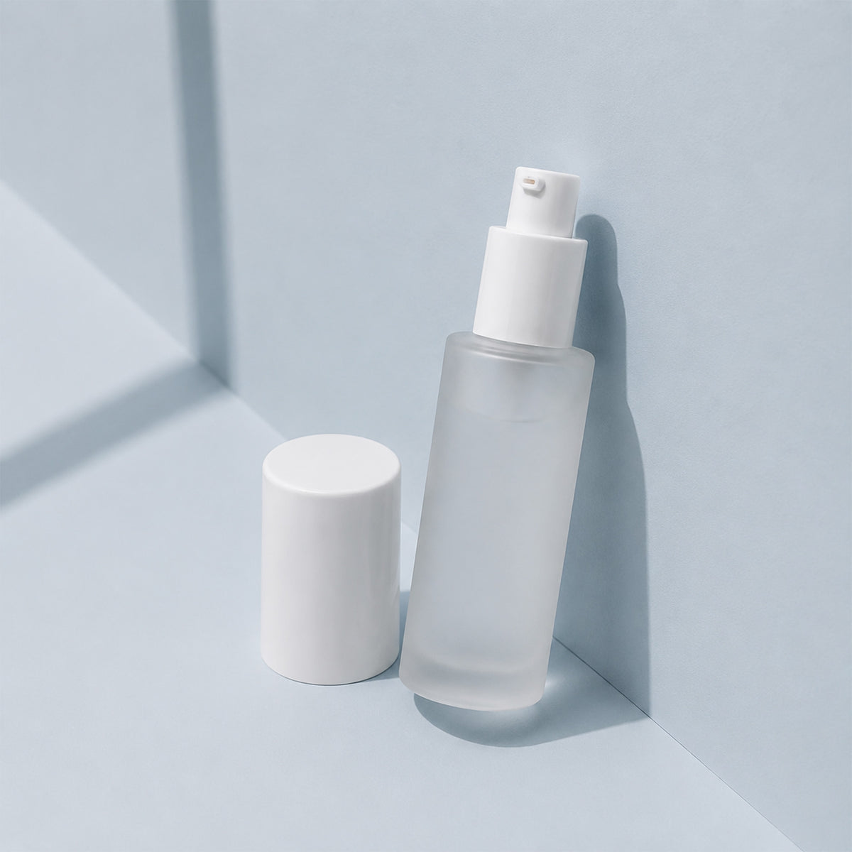 50 mL Frosted Glass Pump Bottle