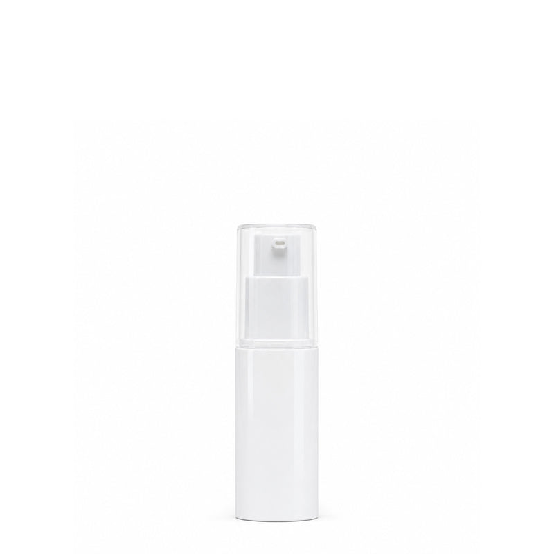 15 mL White Airless Pump Bottle