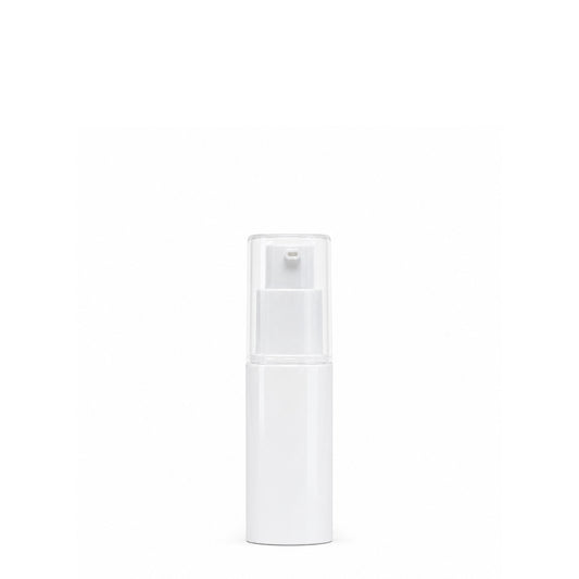 15 mL White Airless Pump Bottle