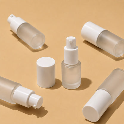 15 mL Frosted Glass Pump Bottle