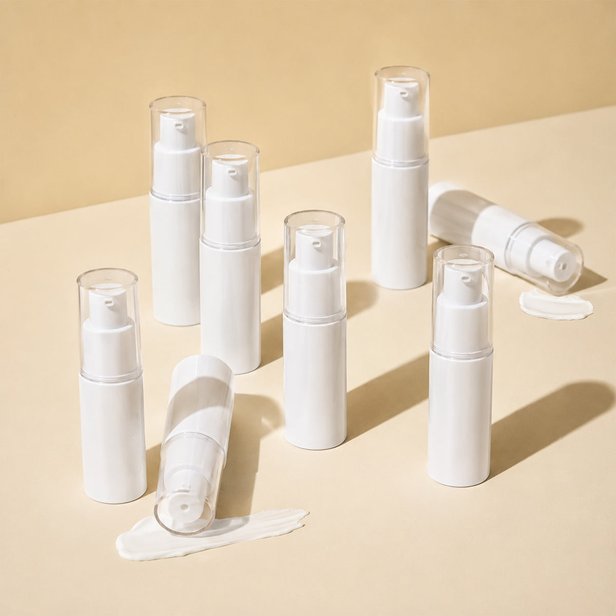 30 mL White Airless Pump Bottle